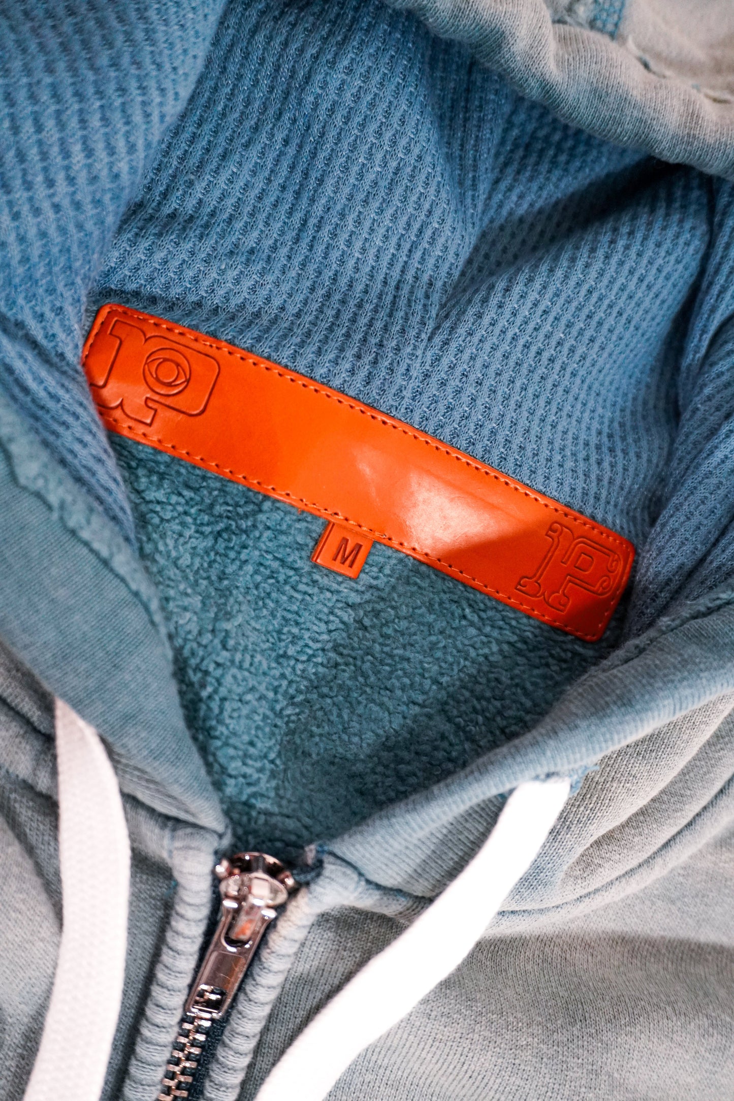 "WHACKY" Blue Zip-Up Hoodie